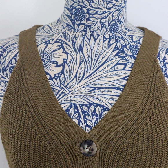 H&M Khaki Brown Knitted Vest Top - XS - Picture 3 of 3